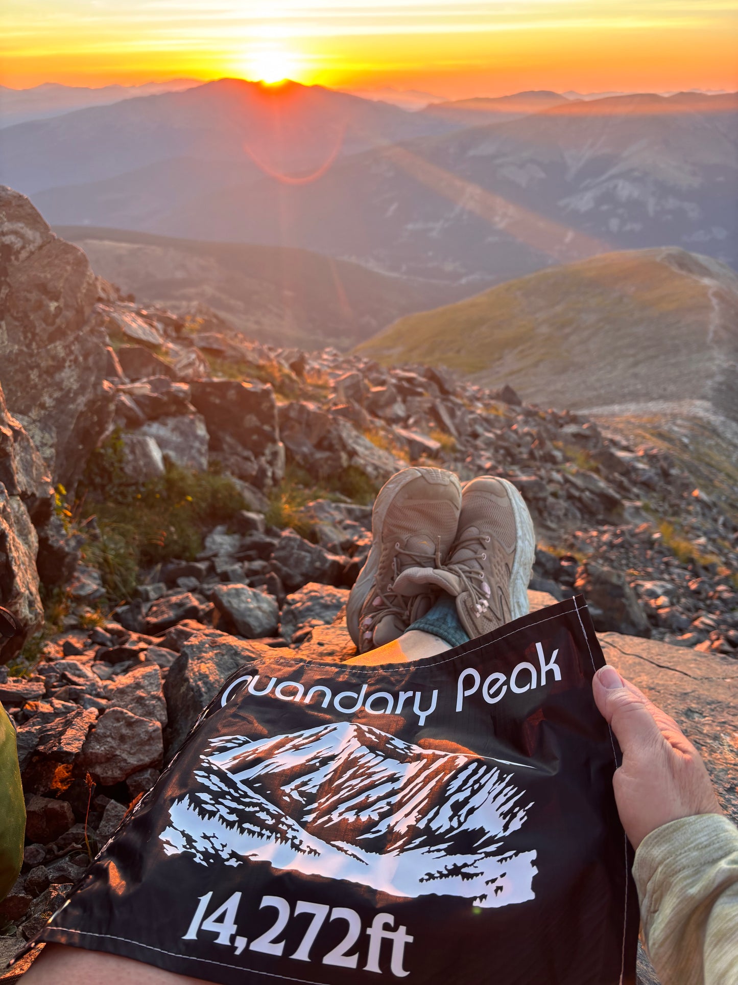 Summit Flag: Quandary Peak