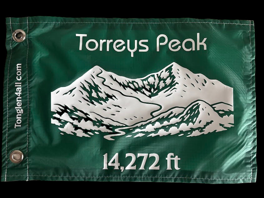 Green banner with a mountain illustration and text on a white background